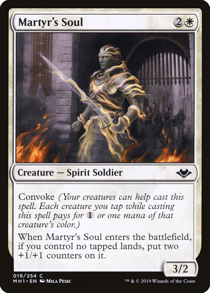 Martyr's Soul 19 (Modern Horizons)  | Good Games Cannington