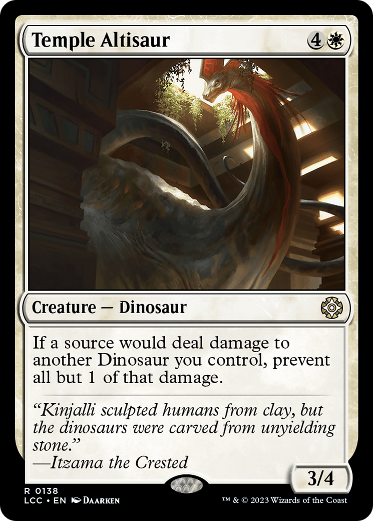 Temple Altisaur [The Lost Caverns of Ixalan Commander] | Good Games Cannington