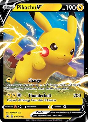 Pikachu V SWSH061 (SWSH: Sword & Shield Promo Cards)  - Holofoil | Good Games Cannington