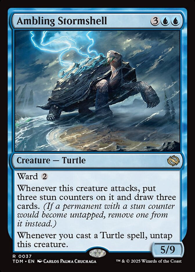 Ambling Stormshell 37 (Tarkir: Dragonstorm)  - Foil | Good Games Cannington