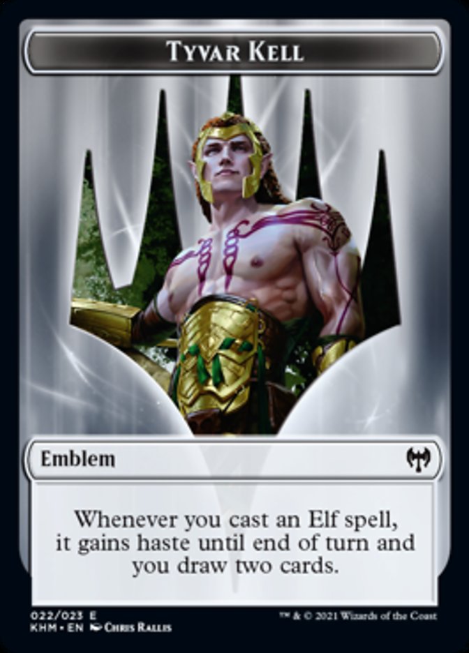 Tyvar Kell Emblem [Kaldheim Tokens] | Good Games Cannington