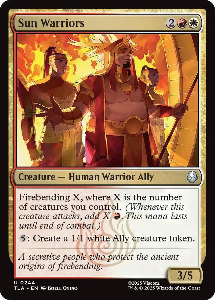Sun warriors 244 (Avatar: The Last Airbender)  - Foil | Good Games Cannington