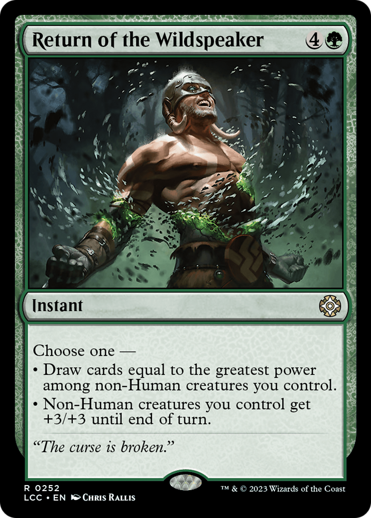 Return of the Wildspeaker [The Lost Caverns of Ixalan Commander] | Good Games Cannington