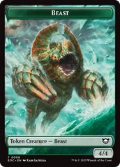 Thopter // Beast (0006) Double-Sided Token [Edge of Eternities Commander Tokens] | Good Games Cannington