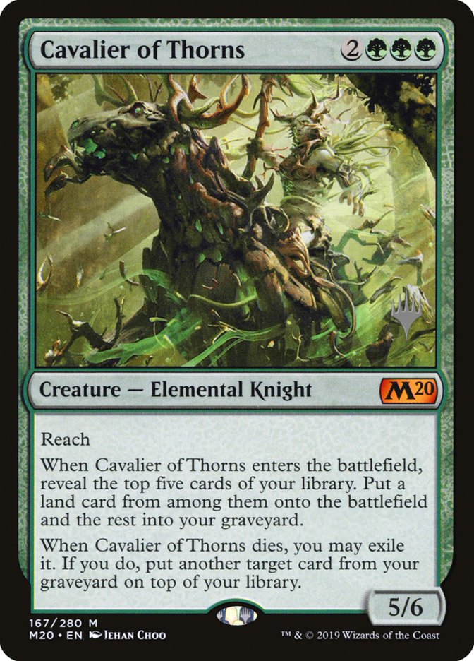 Cavalier of Thorns (Promo Pack) [Core Set 2020 Promos] | Good Games Cannington