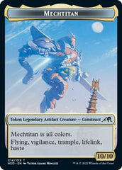 Samurai // Mechtitan Double-Sided Token [Kamigawa: Neon Dynasty Tokens] | Good Games Cannington