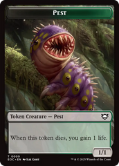 Bird // Pest Double-Sided Token [Edge of Eternities Commander Tokens] | Good Games Cannington