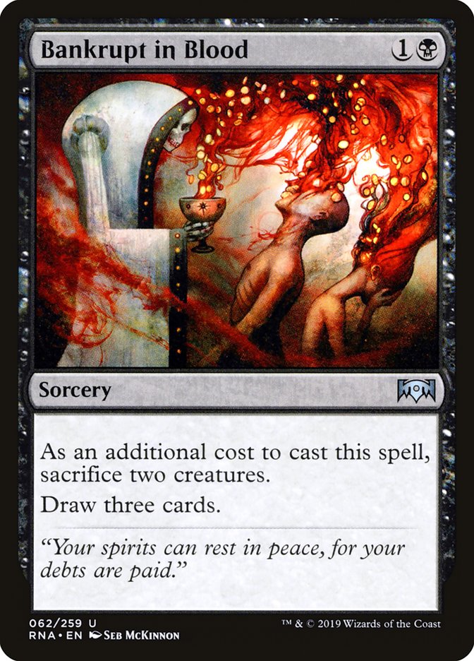 Bankrupt in Blood 62/259 (Ravnica Allegiance)  | Good Games Cannington