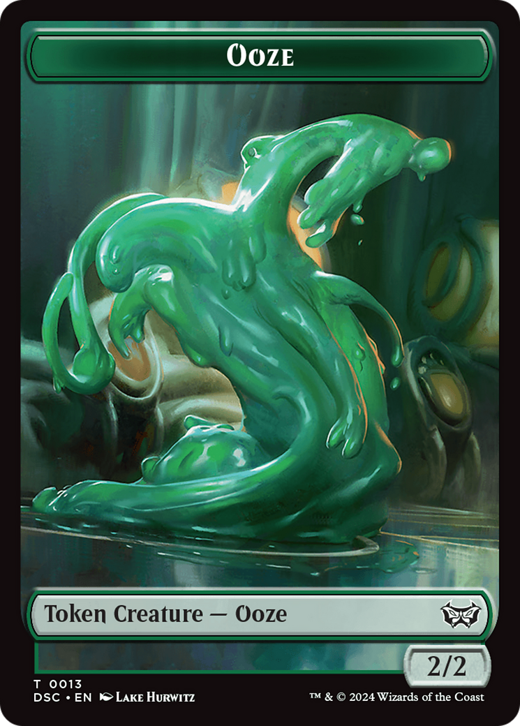 Insect (0012) // Ooze (0013) Double-Sided Token [Duskmourn: House of Horror Commander Tokens] | Good Games Cannington