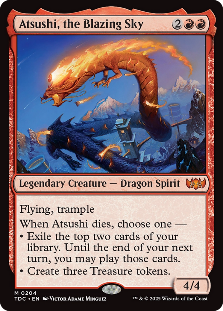 Atsushi, the Blazing Sky [Tarkir: Dragonstorm Commander] | Good Games Cannington