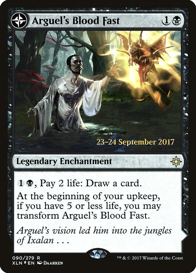 Arguel's Blood Fast // Temple of Aclazotz [Ixalan Prerelease Promos] | Good Games Cannington