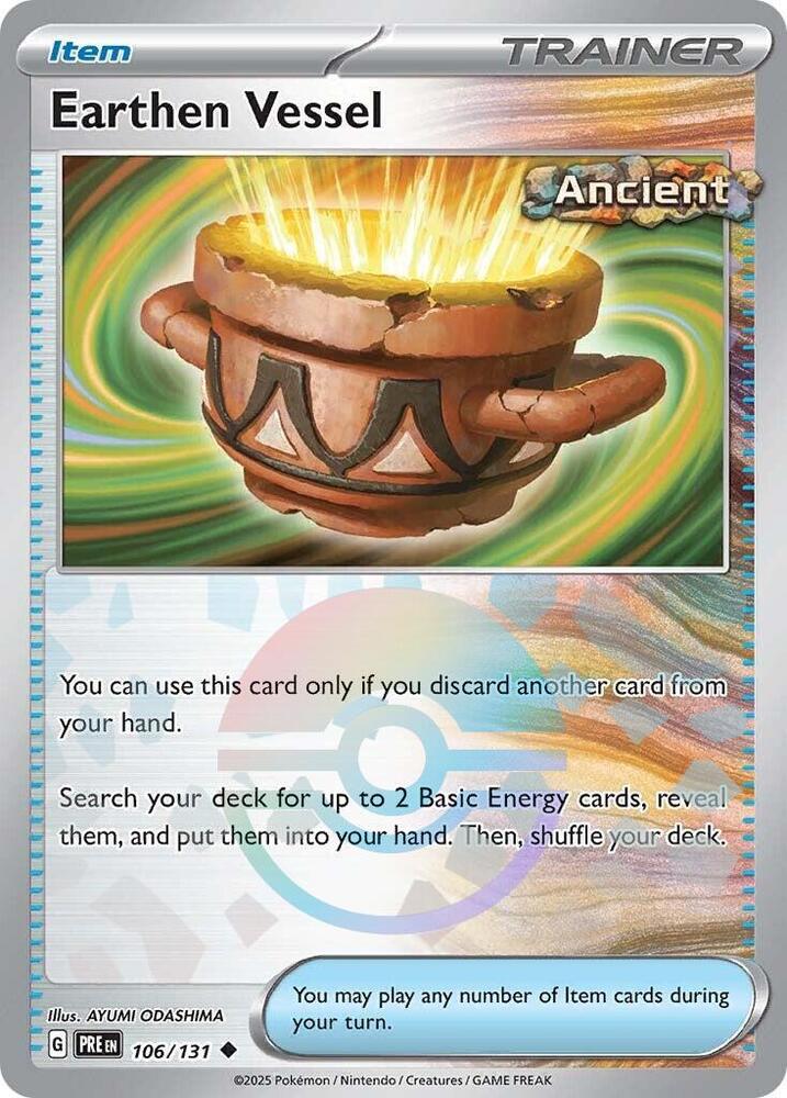 Earthen Vessel (106/131) (Poke Ball Pattern) [Scarlet & Violet: Prismatic Evolutions] | Good Games Cannington