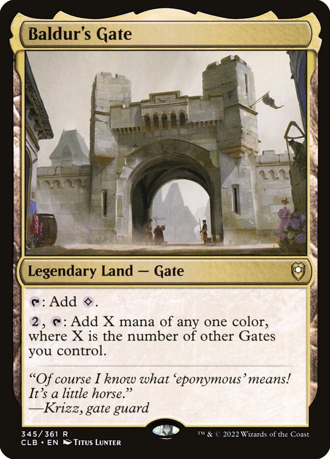 Baldurs Gate 345 (Commander Legends: Battle for Baldur's Gate)  - Foil | Good Games Cannington