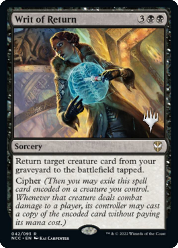Writ of Return 42 (Promo Pack: Streets of New Capenna)  - Foil | Good Games Cannington