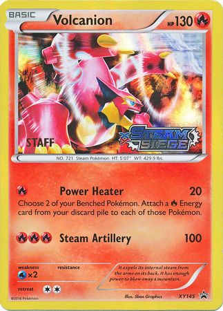 Volcanion (XY145) (Staff) [XY: Black Star Promos] | Good Games Cannington