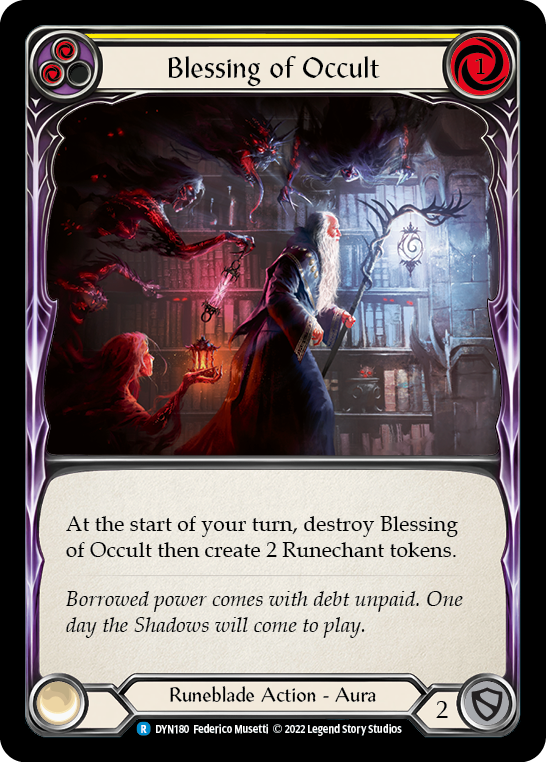 Blessing of Occult (Yellow) [DYN180] (Dynasty) | Good Games Cannington