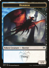 Copy // Horror Double-Sided Token [Guilds of Ravnica Guild Kit Tokens] | Good Games Cannington