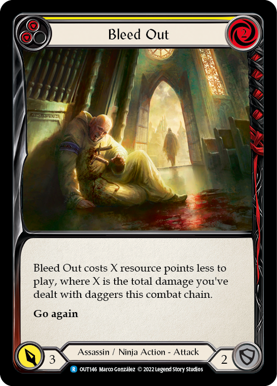 Bleed Out (Yellow) [OUT146] (Outsiders) | Good Games Cannington