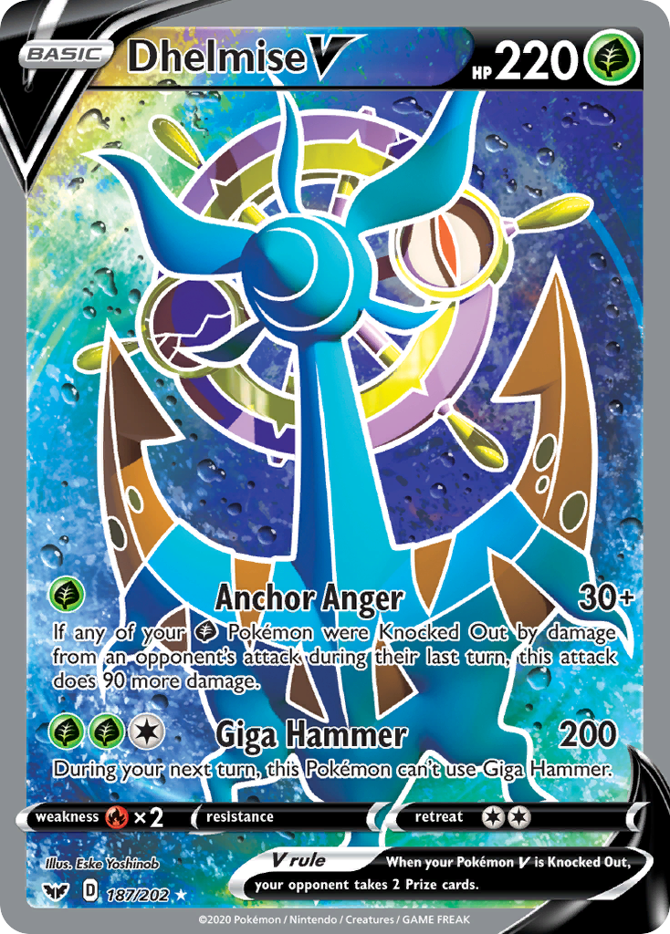 Dhelmise V (187/202) [Sword & Shield: Base Set] | Good Games Cannington