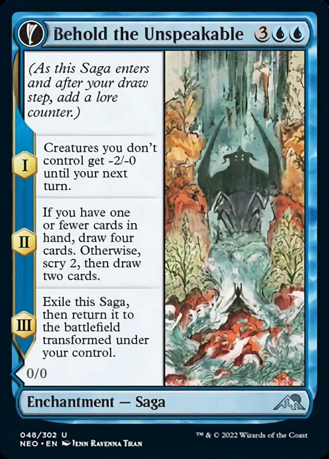 Behold the Unspeakable // Vision of the Unspeakable [Kamigawa: Neon Dynasty] | Good Games Cannington