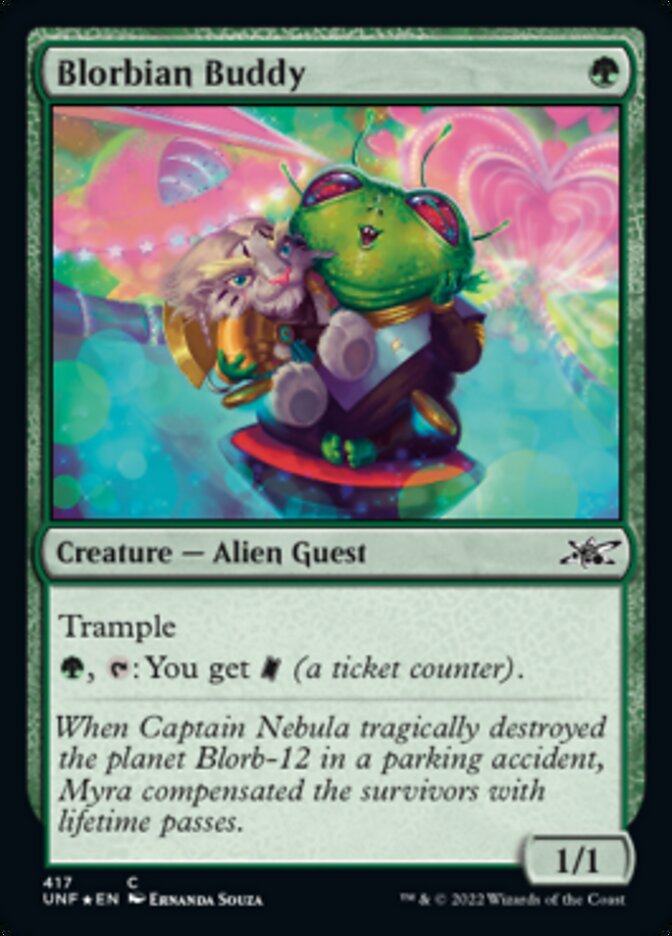 Blorbian Buddy (Galaxy Foil) [Unfinity] | Good Games Cannington