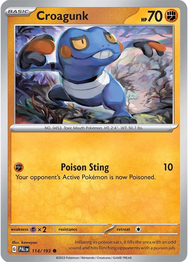 Croagunk (114/193) [Scarlet & Violet: Paldea Evolved] | Good Games Cannington
