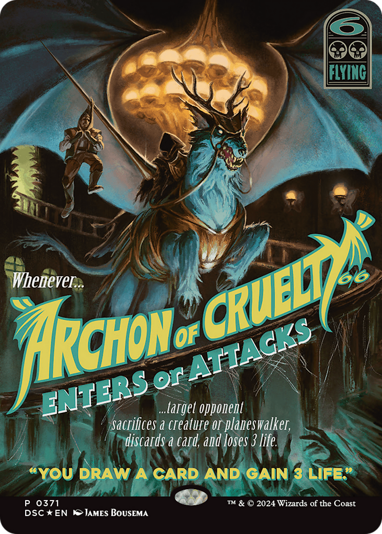 Archon of Cruelty (Showcase) [Duskmourn: House of Horror Commander] | Good Games Cannington