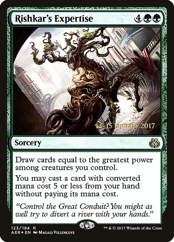 Rishkar's Expertise [Aether Revolt Prerelease Promos] | Good Games Cannington