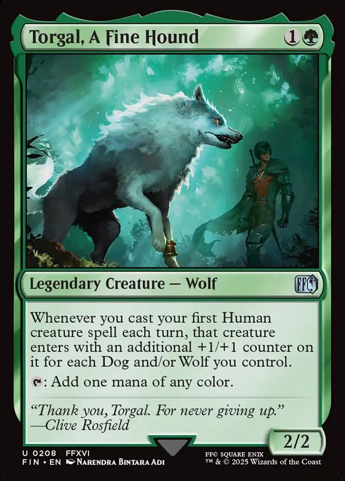 Torgal, A Fine Hound 208 (FINAL FANTASY)  - Foil | Good Games Cannington