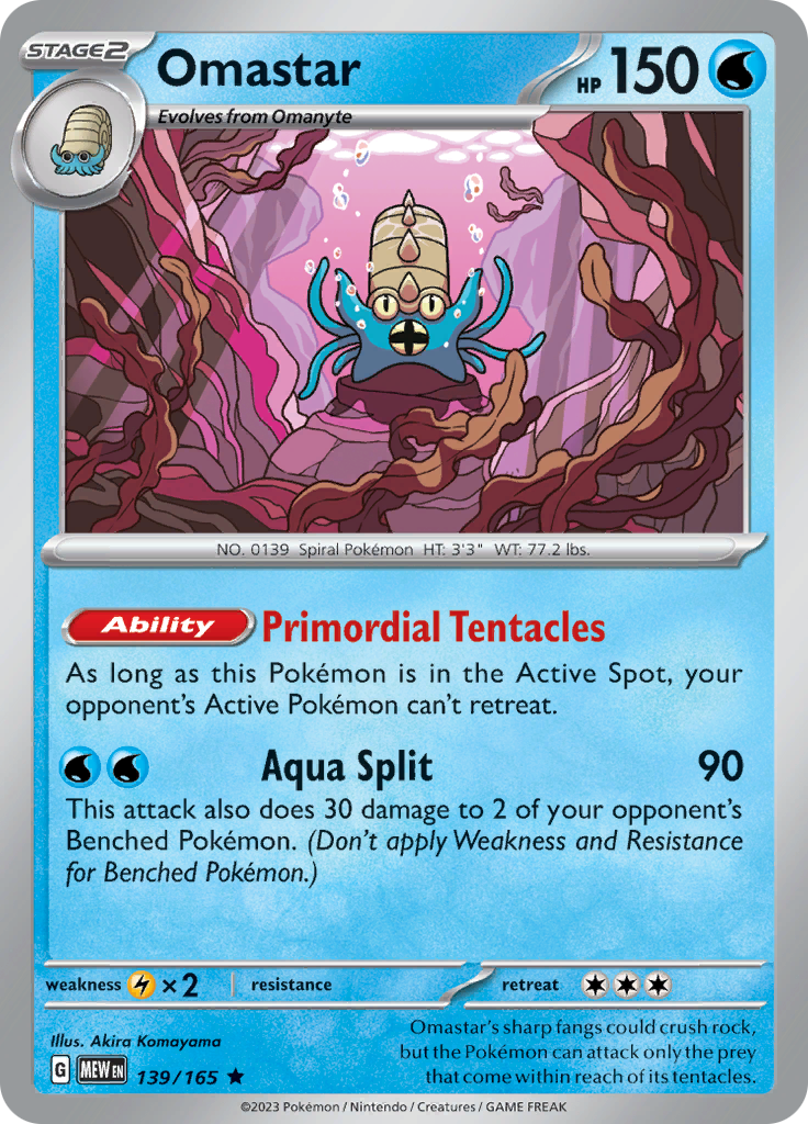 Omastar (139/165) [Scarlet & Violet 151] | Good Games Cannington