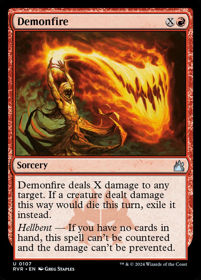 Demonfire 107/291 (Ravnica Remastered)  | Good Games Cannington