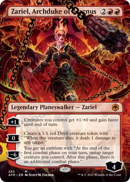 Zariel Archduke of Avernus Borderless 285 (Adventures in the Forgotten Realms)  - Foil | Good Games Cannington