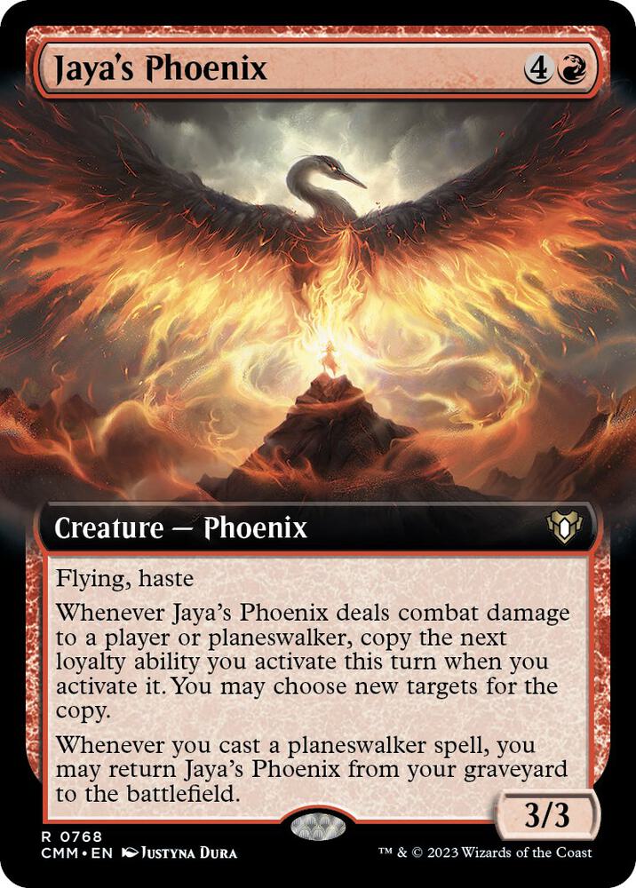 Jayas Phoenix Extended Art 768 (Commander Masters)  | Good Games Cannington