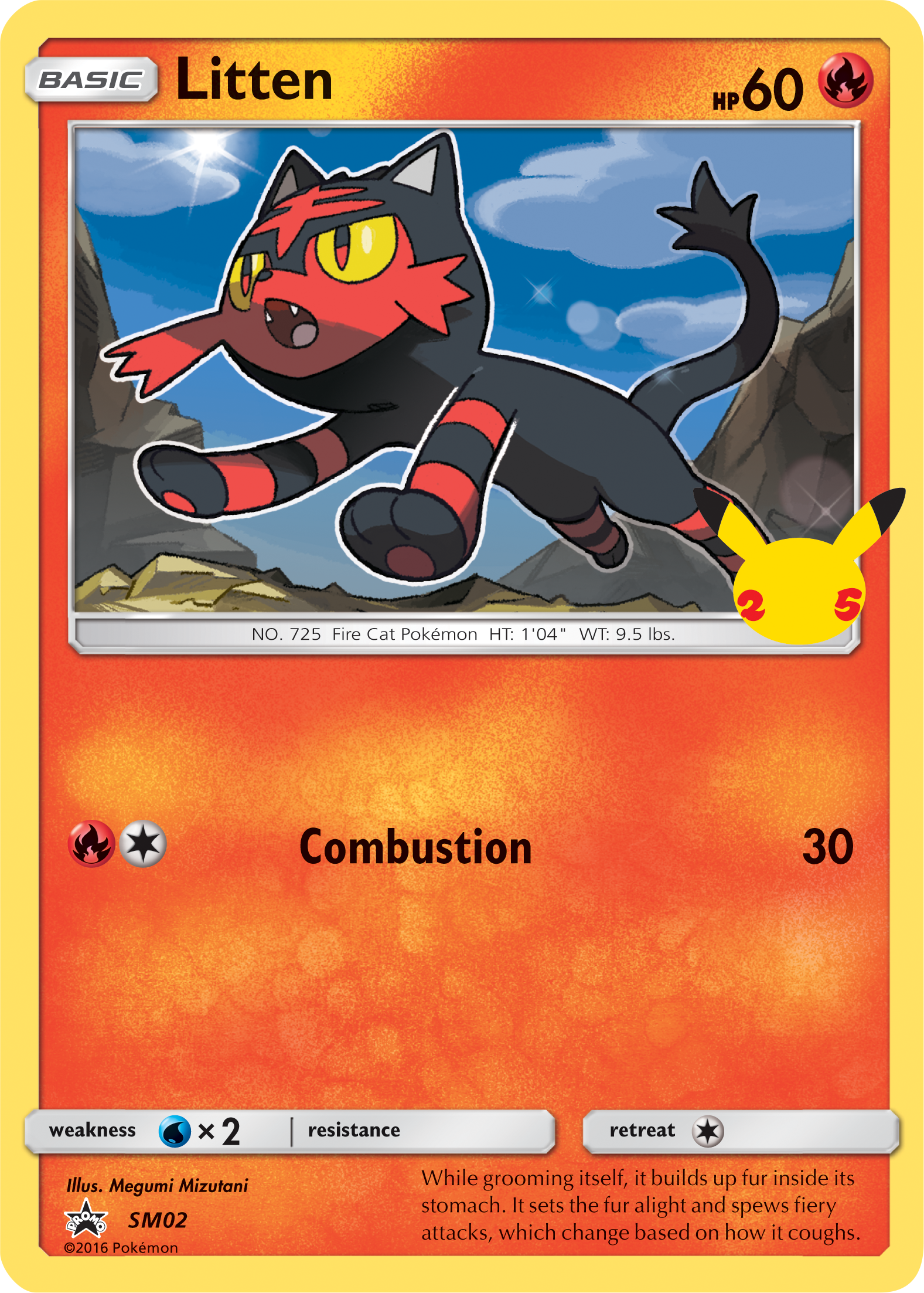 Litten (SM02) (Jumbo Card) [First Partner Pack] | Good Games Cannington