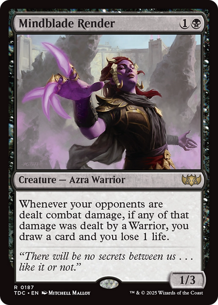 Mindblade Render [Tarkir: Dragonstorm Commander] | Good Games Cannington