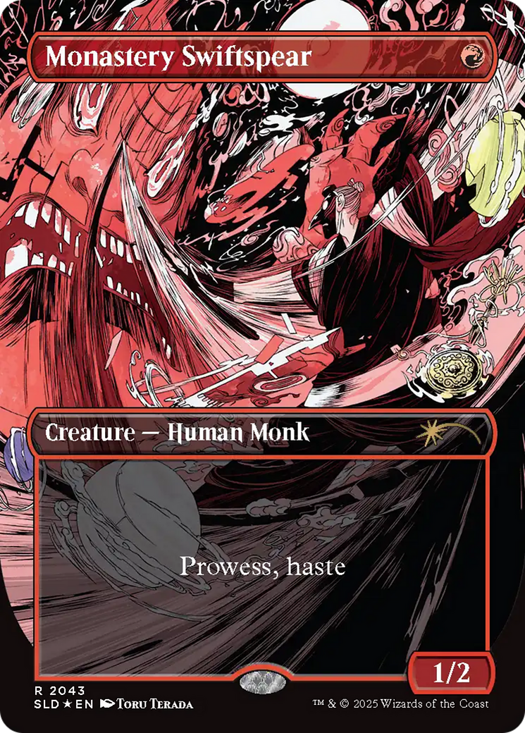 Monastery Swiftspear (2043) (Raised Foil) [Secret Lair Drop Series] | Good Games Cannington