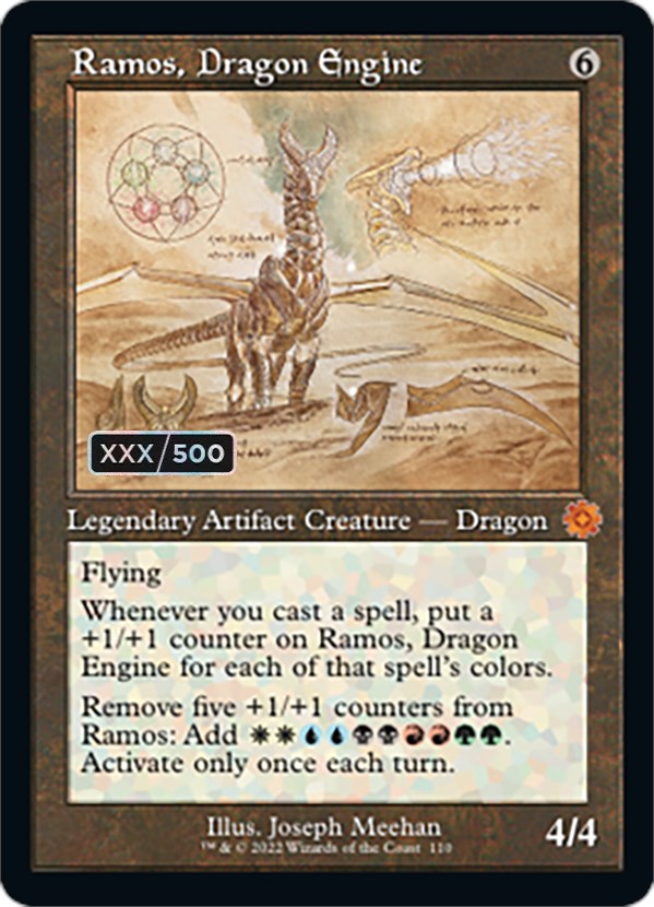Ramos, Dragon Engine (Retro Schematic) (Serialized) [The Brothers' War Retro Artifacts] | Good Games Cannington