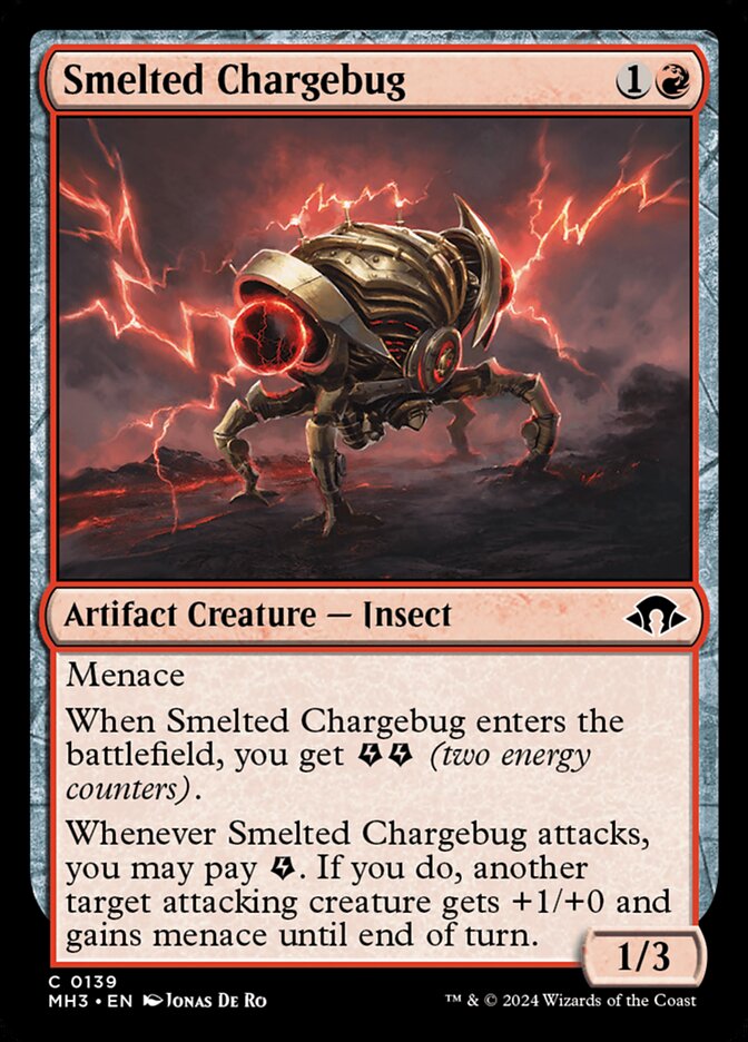 Smelted Chargebug 139 (Modern Horizons 3)  | Good Games Cannington