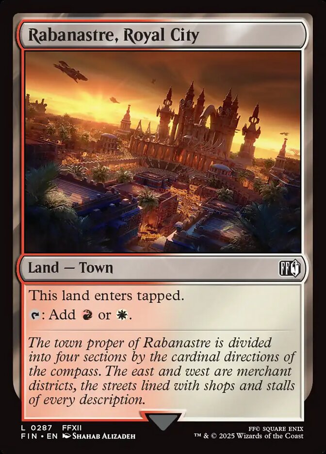 Rabanastre, Royal City 287 (FINAL FANTASY)  - Foil | Good Games Cannington