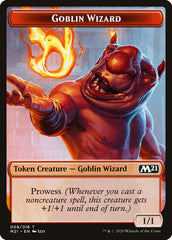 Cat (011) // Goblin Wizard Double-Sided Token [Core Set 2021 Tokens] | Good Games Cannington