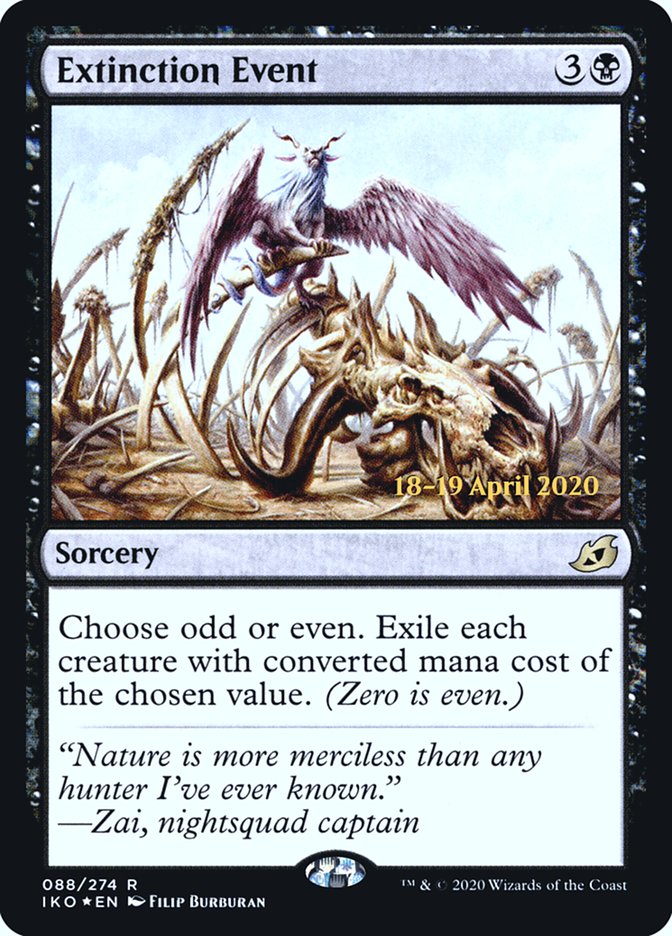 Extinction Event [Ikoria: Lair of Behemoths Prerelease Promos] | Good Games Cannington
