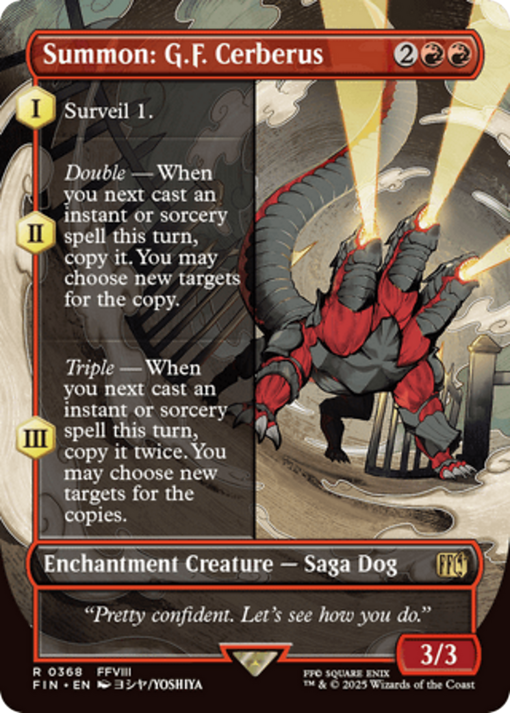 Summon: G.F. Cerberus (Borderless) [FINAL FANTASY] | Good Games Cannington
