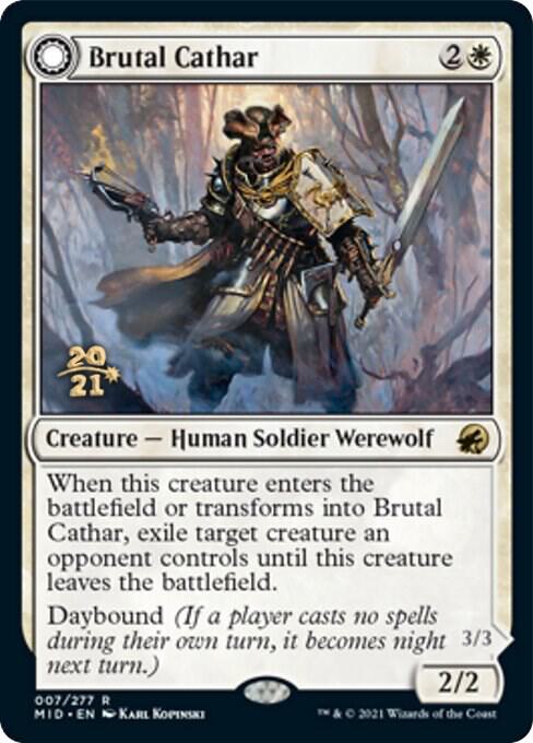 Brutal Cathar 7s/171 (Prerelease Cards)  - Foil | Good Games Cannington