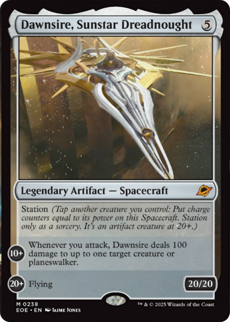 Dawnsire, Sunstar Dreadnought [Edge of Eternities] | Good Games Cannington