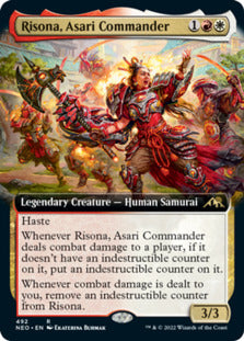 Risona, Asari Commander (Extended Art) [Kamigawa: Neon Dynasty] | Good Games Cannington