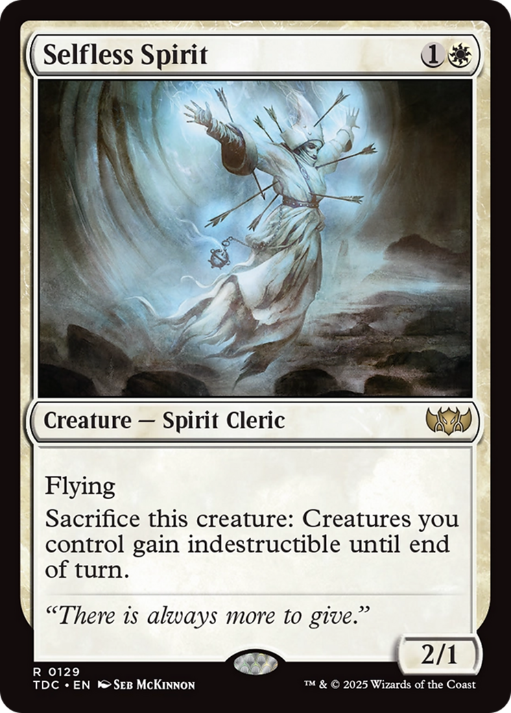 Selfless Spirit [Tarkir: Dragonstorm Commander] | Good Games Cannington