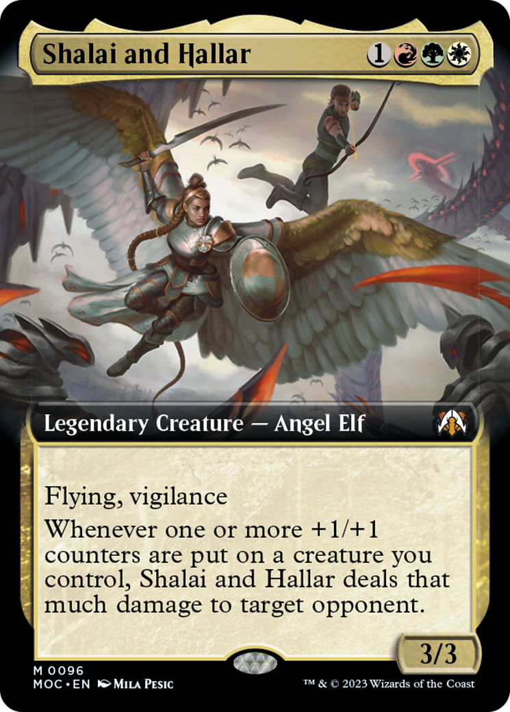 Shalai and Hallar (Extended Art) [March of the Machine Commander] | Good Games Cannington