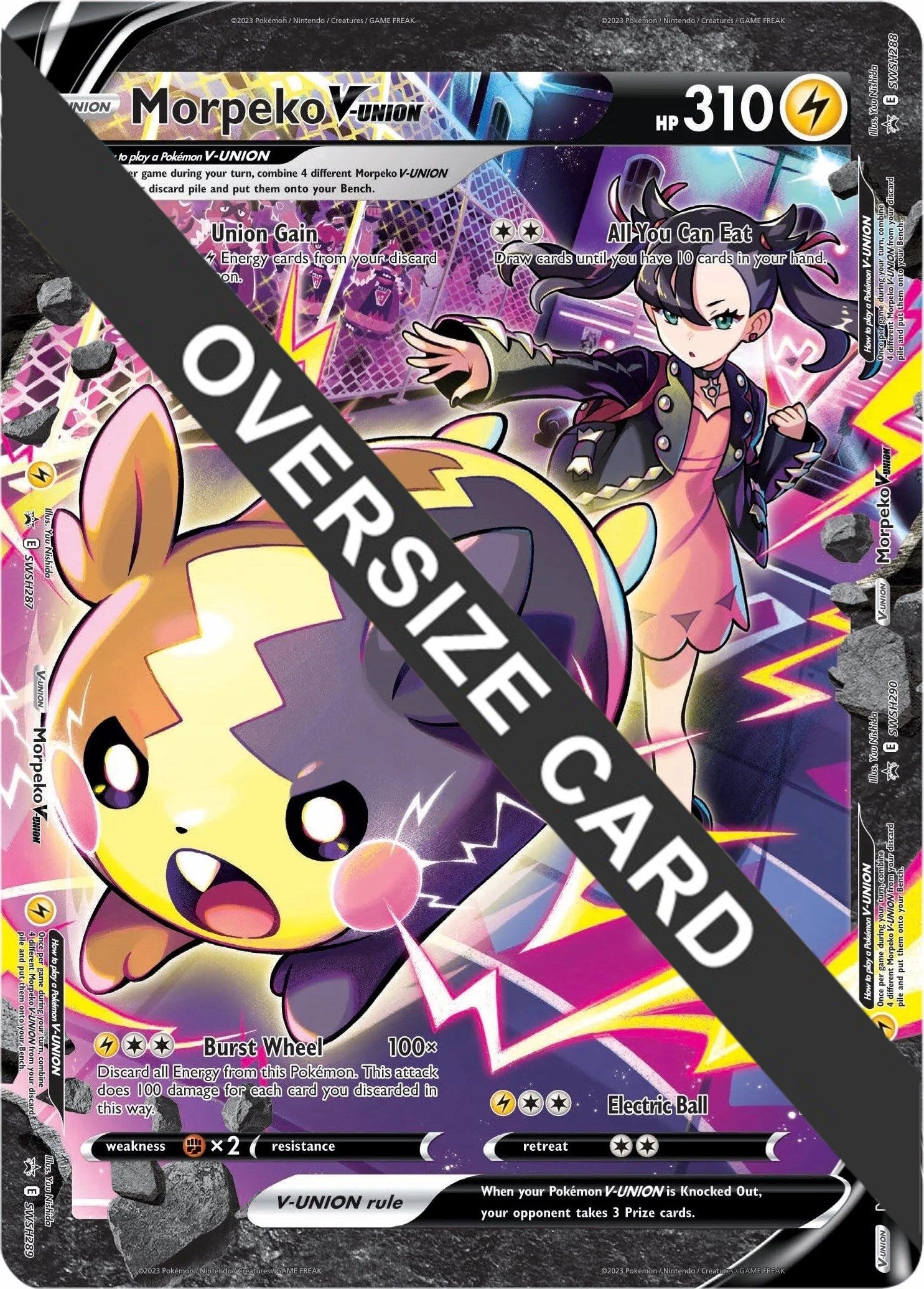 Morpeko V-UNION (SWSH287-290) (Jumbo Card) [Sword & Shield: Black Star Promos] | Good Games Cannington