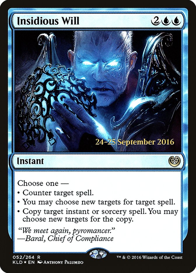 Insidious Will [Kaladesh Prerelease Promos] | Good Games Cannington