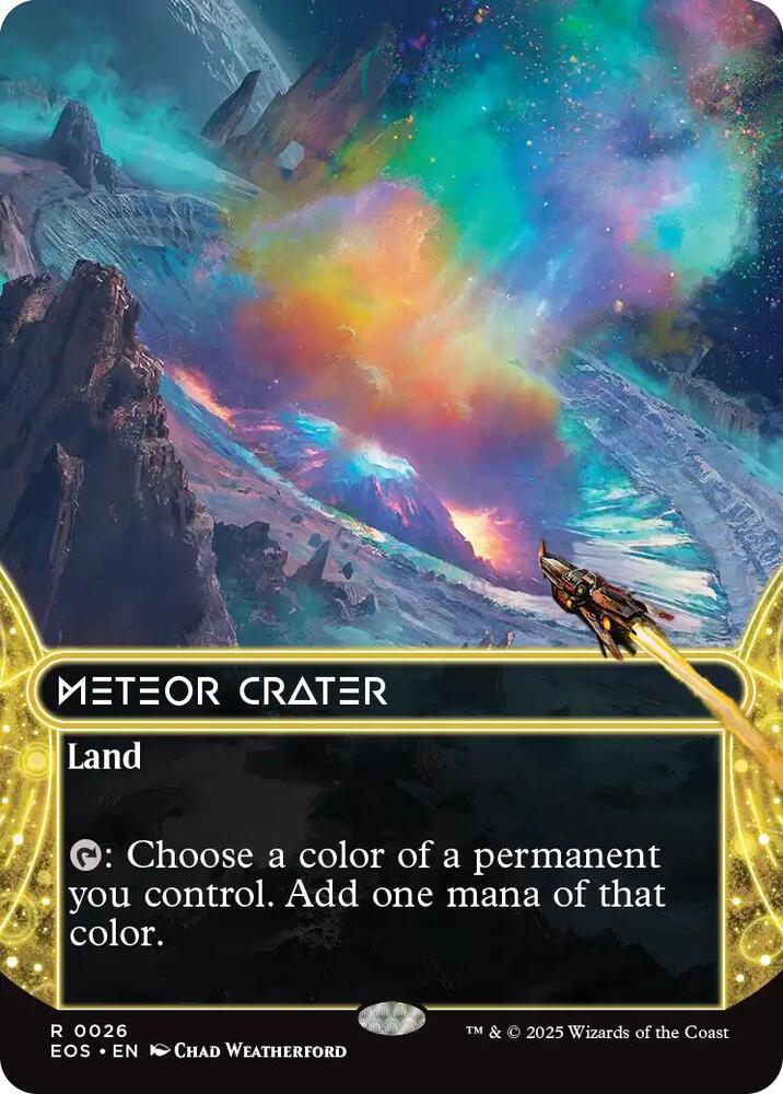Meteor Crater  26 (Edge of Eternities: Stellar Sights)  - Borderless | Good Games Cannington